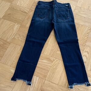 MOTHER Dark Blue Straight Leg Jeans